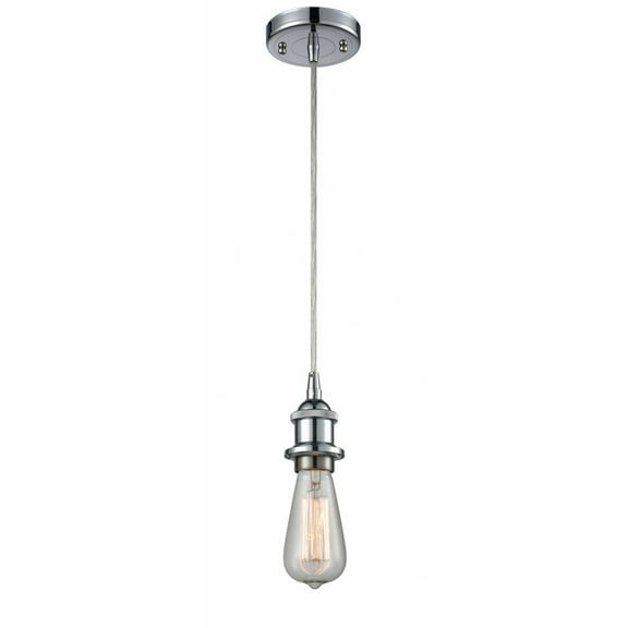 Innovations 516-1P-PC-LED Bare Bulb 1 Light Mini Pendant part of the Ballston Collection, Polished Chrome