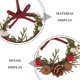 thumbnail image 5 of 5 mini coronas navideñas artificiales para puerta de entrada, decoraciones navideñas colgantes, pequeñas coronas navideñas para ventanas, decoración de escenas en miniatura para casas de muñecas., 5 of 7