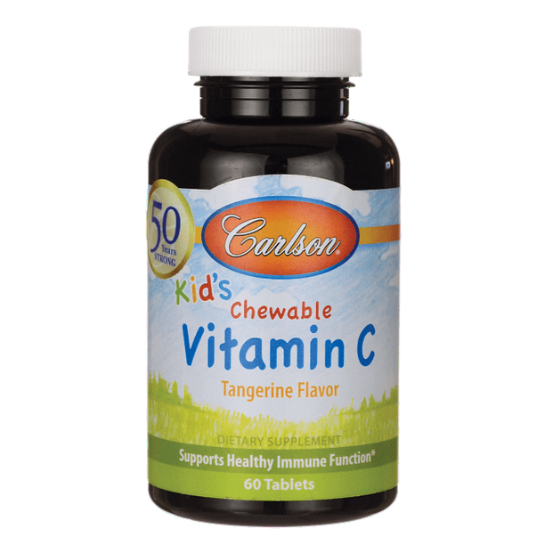 Carlson Kid's Chewable Vitamin C Tangerine 250 mg 60 Tabs. Walmart