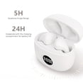 thumbnail image 6 of Earphone wireless, Hwkond Bluetooth Headphones 5.3 Wireless EarbudsNoise Reduction Bass Sports Earphones Microphone Stereo Headset, White, Up To 60% Off, 6 of 8
