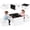 White, variant on OLAKIDS Montessori Weaning Table and Chair Set, Adjustable Height Kids Activity Desk with Blackboard 2 Chairs for Toddler Aged 1-3, Ideal for Step Stool Drawing Reading