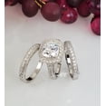 thumbnail image 4 of 4.35ct Halo Cushion Cut Bridal Wedding Engagement Ring Diamond Simulated 925 Sterling Silver Anniversary Ring SKU:00180, 4 of 4