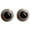 garnet, variant on Solid 925 Sterling Silver Stud Earrings For Women, Natural Rose Quartz Cabochon Round Gemstone Unique Handcrafted October Birthstone Gift