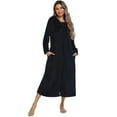 thumbnail image 4 of Peignoir en Molleton Peluche à Fermeture Éclair pour Femme, à Capuche, Chaud, Long, Robe de Chambre, Hiver, Confortable, Fermeture Éclair, Chaise Longue, Vêtement de Nuit, Déshabillé, Tenue d'Intérieur, Chemise de Nuit, 4 of 5