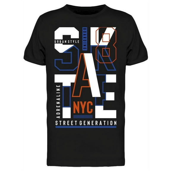 Sk8 Nyc Skate T-Shirt Men -Image by Shutterstock, Male XX-Large