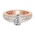 thumbnail image 3 of IGI Certified 5 Carat Oval Shape Lab Grown Diamond Engagement Ring | 14K Rose Gold | Regalia Milgrain Diamond Ring | FG-VS Quality Friendly Diamonds, 3 of 6