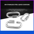 thumbnail image 2 of Ruiboury D Shaped Buckle Fast Release Screw Locking Carabiner Chain Connector M8 1Set, 2 of 6