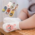 thumbnail image 3 of Inevnen 1/6 Pairs Baby Non Slip Grip Cotton Animal Ankle Socks with Non Skid Soles for Newborn Toddler Boy Girl, 3 of 6