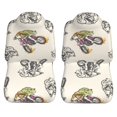 thumbnail image 3 of LAKIMCT Motorcycle Riding Dinosaur Car Seat Covers Vehicle Front Seat Covers Universal Fit Seat Protector, 3 of 9