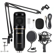 ZINGYOU BM800 Condenser Microphone Bundle Mic Kit for Studio Recording & Brocasting