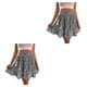 thumbnail image 1 of Minnieouse Minifalda estampada de cintura alta para mujer, faldas holgadas elásticas florales plisadas de poliéster para fiestas de banquetes y viajes Gris XXL 2piezas Minnieouse CBP298882, 1 of 6