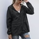 thumbnail image 3 of Cortavientos con capucha,Impermeable para mujer Cortavientos con capucha Chaquetas impermeables para mujer Chubasquero probado y confiable, 3 of 5