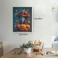 thumbnail image 2 of Gaeub Modern Style Pumpkin Witch Print Canvas Wall Art for Bathrooms Bedroom,Wall Decor,Framed Artwork for Wall,Modern Wall Decorations Prints Picture,Home Decor Wall Pictures 30" x 40", 2 of 8