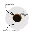 thumbnail image 3 of Roll Up Bamboo Toilet Paper 24 Mega Rolls x 350 Sheets Ultra Soft High Quality, 3 of 5