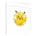 thumbnail image 4 of Gallery Pops Pokemon - Pikachu Sparkle Badge Wall Art, White Framed Version, 12" x 12", 4 of 5