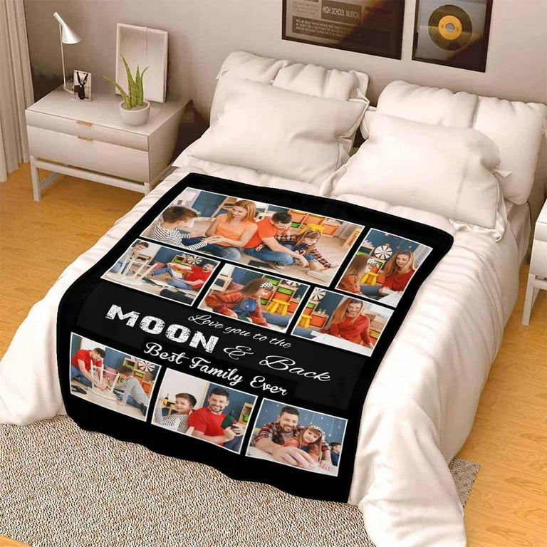 Personalized Blankets and Throws Photo Blanket Customized Using My Own Photos Customized Blanket Collage Blanket Customized Walmart