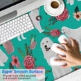 thumbnail image 2 of Long Mouse Pads for Desk,Great Pyrenees Dog and Pioneer Flower Desk Mats on Top Of Desks, Desk Mouse Pad Extra Large with 3mm Non-Slip Base and Stitched Edge for Gaming,Office,Work,Home 47.3"x23.6", 2 of 6