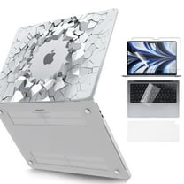 AYAMAYA Compatible with MacBook Air 13 inch Case 2025-2022 M4 A3240 M3 A3113 M2 A2681, Plastic Block Hard Shell & Keyboard Cover & Screen Film