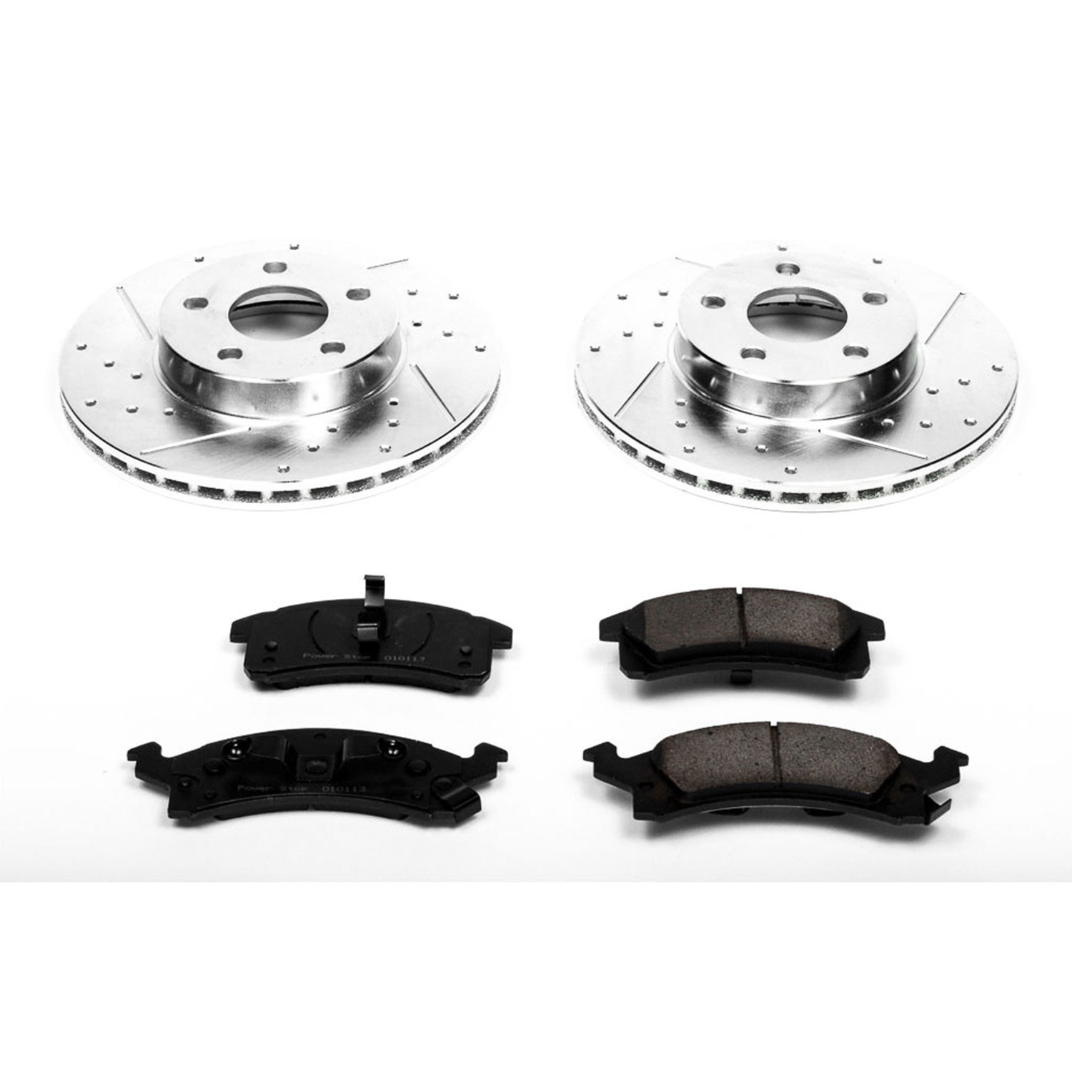 PowerStop Front Z23 Evolution Sport Carbon-Fiber Ceramic Brake Pad and Drilled & Slotted Rotor Kit Fits: BUICK CHEVROLET OLDSMOBILE PONTIAC Select Models K3156