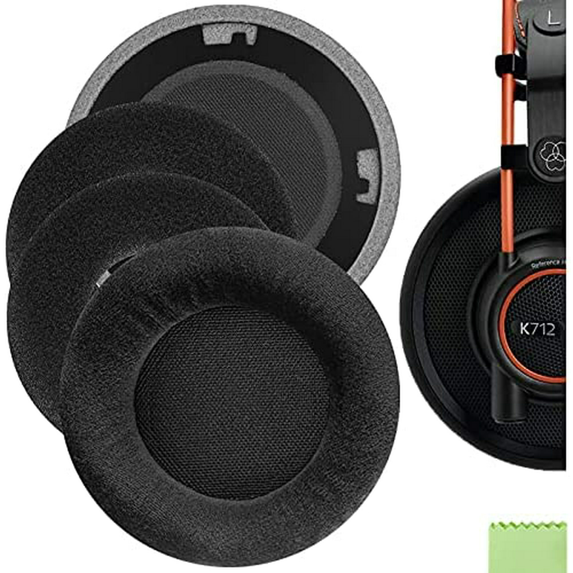 Geekria Comfort Velour Replacement Ear Pads for AKG K701 K702 Q701 Q702 K601 K612 K712 Headphones Ear Cushions Walmart