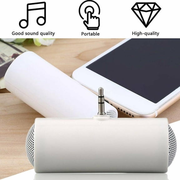 QHUDLV 3.5mm Jack Plug In Mini Speaker Stereo MP3 Portable χ D3 Laptop New &. !χ