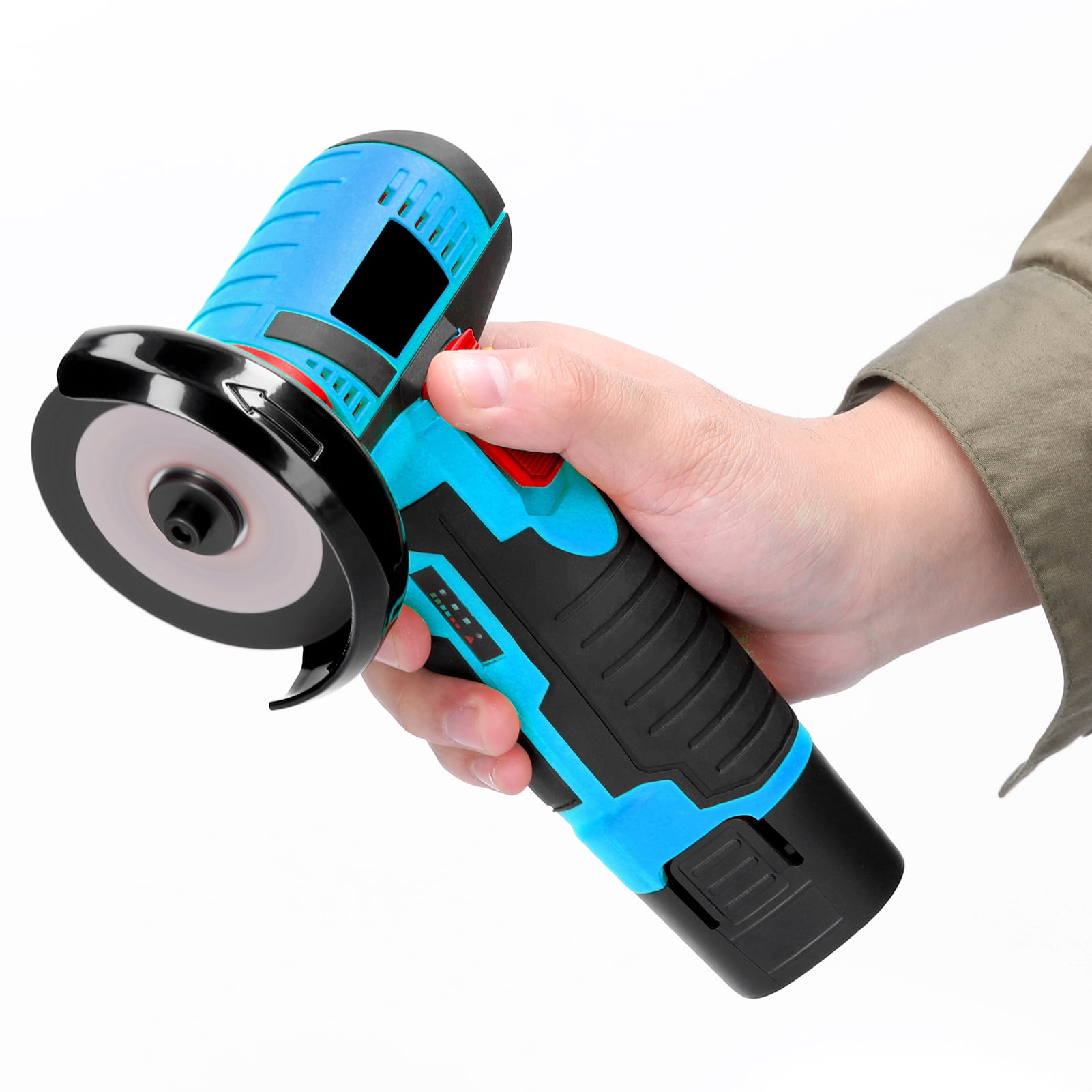 Multifunctional Angle Grinder Grinding 19500rpm Electric Grinding Tool Multifunctional Mini Grinder Handheld Cutter for Cutting Polishing Ceramic Tile Wood Stone Steel