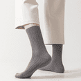 thumbnail image 4 of Sookeceks 6 Pairs Cotton Crew Socks for Mens, Soft Jacquard for Casual Thick Warm Socks Size 7-11, 4 of 7