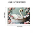 thumbnail image 3 of BCIIG Swan Wall Art Prints,Swan Bathroom Wall Art,Swan in Bathtub Print,Rustic Watercolor Swan Vintage Art Pictures for Bedroom Bathroom Office Decor 20x16in, 3 of 6
