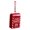 thumbnail image 2 of Adorno colgante para buzón de cartas a Papá Noel, lindo accesorio navideño colgante de hierro Estilo A, 2 of 9