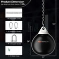 thumbnail image 3 of Goplus Water Punching Bag 21" 180 Pound Heavy Punching Bag with Adjustable Metal Chain Black, 3 of 10