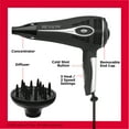 thumbnail image 5 of Revlon 1875W Retractable Cord Fold & Go Ceramic Hair Dryer, Black, 5 of 7