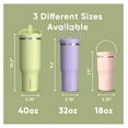 thumbnail image 5 of 32oz Stainless Steel Cup with Handle and Straw - Insulated Water Bottle, Leakproof Travel Mug, 5 of 9