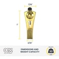 thumbnail image 3 of (3 pack) Ook Professional Picture Hangers, 30 lbs, Steel, for Drywall Plaster Wood, Brass, Gold, 3 pack, 3 of 11
