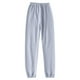 thumbnail image 1 of Gibobby Pantalones mujer moda Pantalones para dormir con capa de para mujer, cierre de algodón, Color sólido cálido, ropa sencilla para el(Azul claro,M), 1 of 4