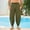 Army Green, variant on Mens Cropped Lounge Pants, Beige Relaxed Fit with Elastic Waist, Loose Casual Travel & Harem Pants for Men Sizes M-3XL,Size 2XL