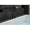 thumbnail image 5 of Kohler T14428-4-BL Purist Deck-Mount High-Flow Bath Faucet Trim with Lever Handles, Valve Not Included, Matte Black, 5 of 6