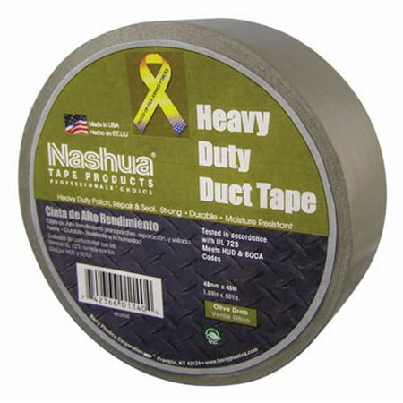 

2PK Nashua #345 1.89 x 50 YD 11 Mil Olive Drab Contractor Grade Military