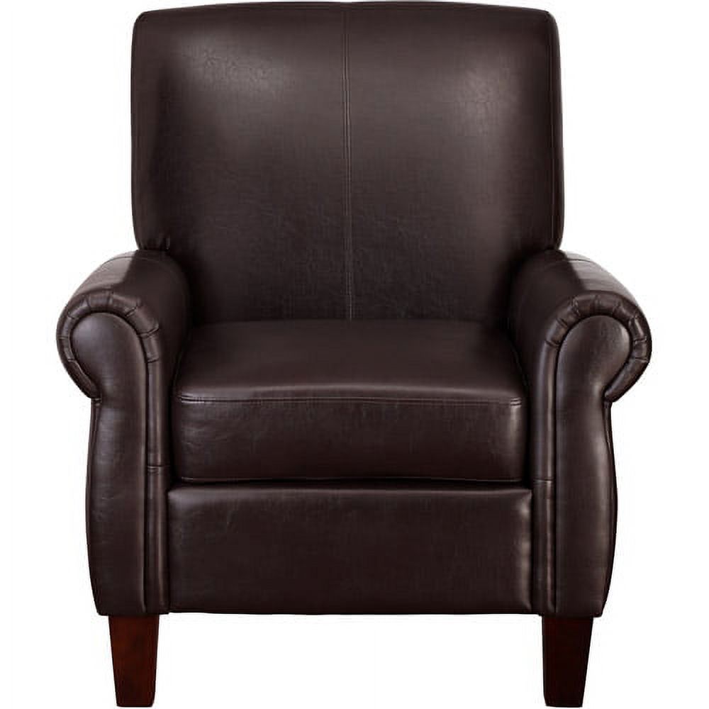 DHP Faux Leather Club Chair, Multiple Colors, (Brown) - image 3 of 5