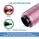 thumbnail image 3 of Tapones para válvulas de neumáticos CKAuto, aluminio anodizado rosa, 4 unidades, 3 of 6