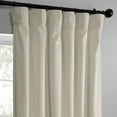thumbnail image 5 of Exclusive Fabrics  Simply Velvet Room Darkening Curtains 2 Panels Set - Velvet Window Curtains for Living Room & Bedroom 50 X 108 - Off-White, 5 of 5