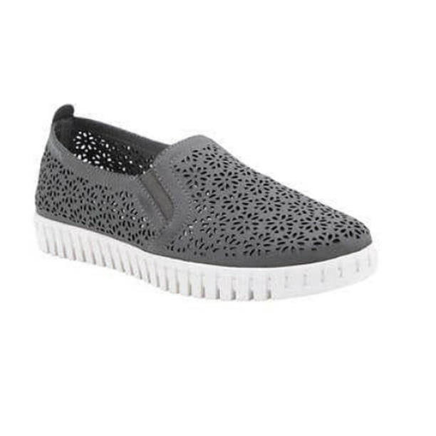 JSport Ladies' Floral Slip On Shoes (Charcoal, 7.5)