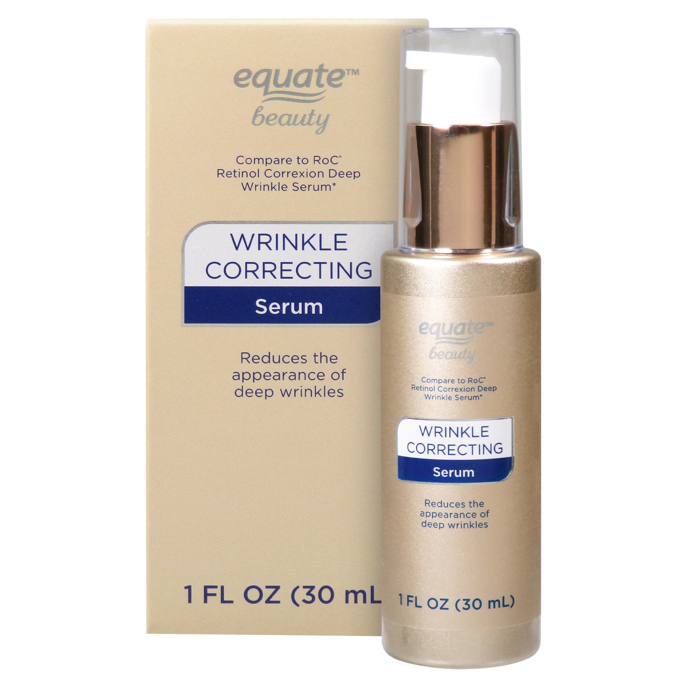Equate Wrinkle Correcting Serum for Face and Neck, 1 fl oz