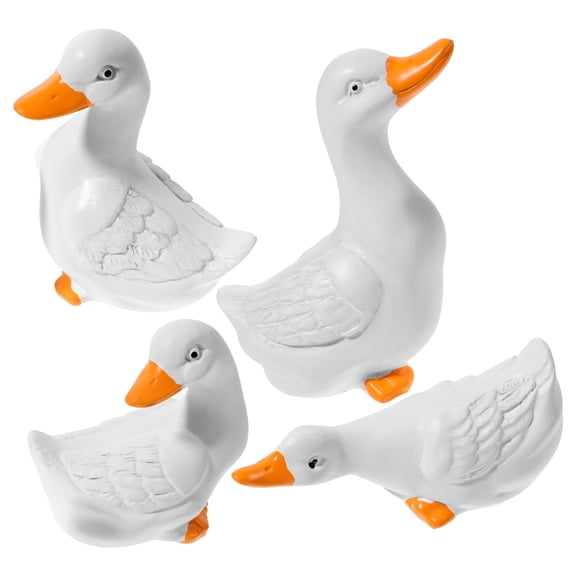 OUNONA 4 Pcs Outdoor Little Ornaments Animal Statues Child 6.00X4.00X2.50CM