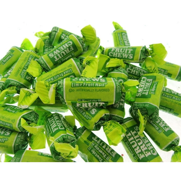 Tootsie Roll Lime Fruit Chews Candy Half Pound  8oz