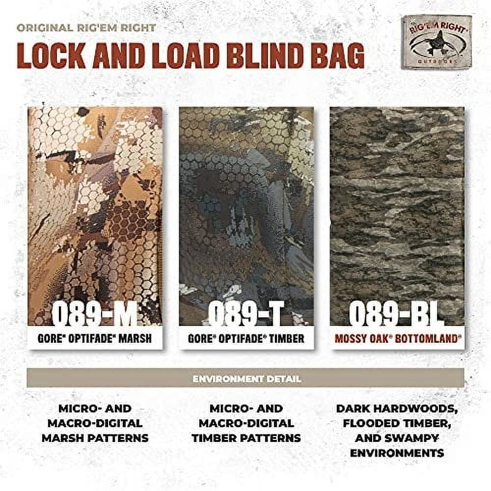 Rig 'Em Right Lock & Load Blind Bag Mossy Oak Bottomlands