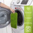 thumbnail image 2 of LOVEVER 18 Inch Reusable Microfiber Mop Pads Flat Mop Head Wet & Dry Home & Commercial Cleaning Refills Fit for Most Microfiber Flat Mop System(3 Pack Green), 2 of 7