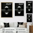 thumbnail image 4 of Designart "Azure Impact Orb Reflection" Bowling Floater Framed Wall Decor, 4 of 5
