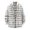 White, variant on Men Fashion Casual Square Printing Lightweight Breathable Long Sleeve Lapel Formal Shirt Yellow 4XL
