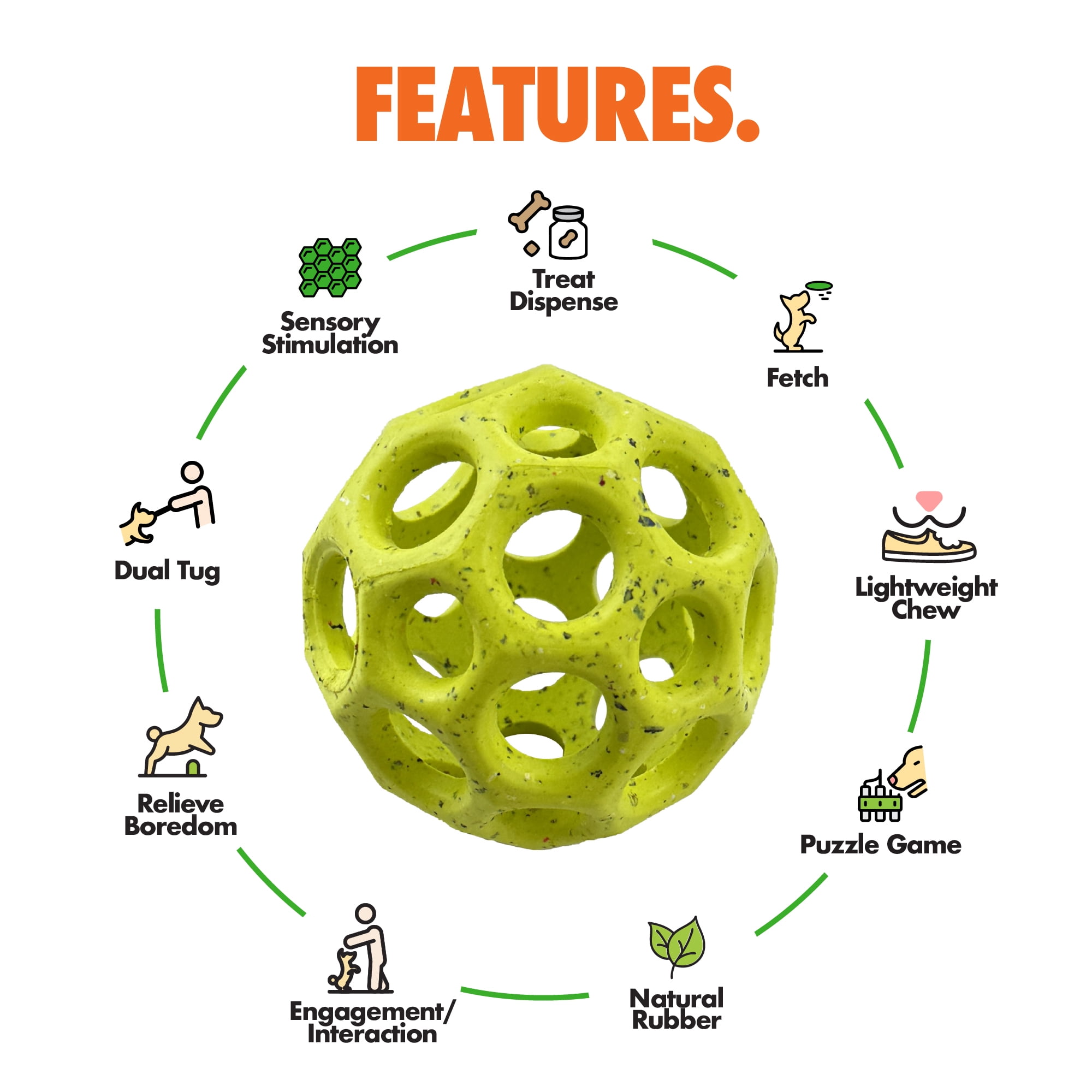 Max Fusion Made with Nike Grind Helix Dog Toy