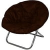 Mainstays Broken Corduroy Saucer Chair, Warm Chocolate